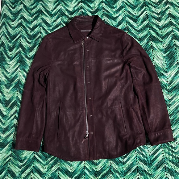 John Varvatos burgundy jacket